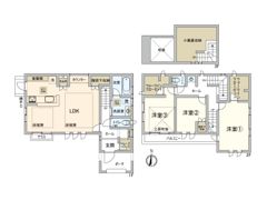 武蔵野市境南町1丁目戸建の間取り画像