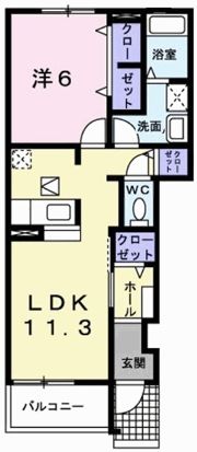 エル・ヴィエントAの間取り画像
