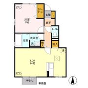 プリムヴェール上並榎 Aの間取り画像