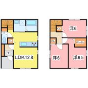 貸家 二の宮1丁目A棟の間取り画像