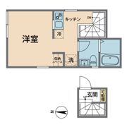 coco garden明大前の間取り画像