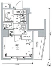 スカイコート大森壱番館の間取り画像