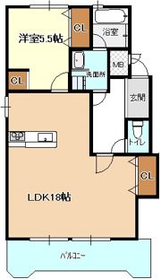 ハイツ高御堂C棟の間取り画像
