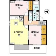 コーポはおりや A棟の間取り画像
