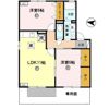 コーポはおりや A棟の間取り画像