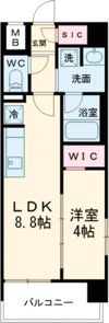 プレサンス レイズ 泉 高岳駅前の間取り画像