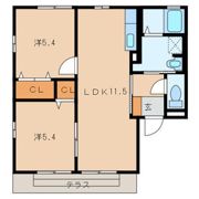 ヴィラージュA棟の間取り画像