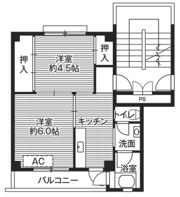 ビレッジハウス向田2号棟の間取り画像