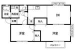 コンフォート諸江 A棟の間取り画像