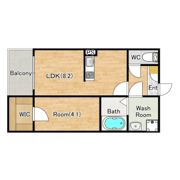 ジーメゾン岸和田スフィールの間取り画像