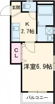 セイシンハイツの間取り画像