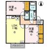 コンフォートヴィレッジ Bの間取り画像