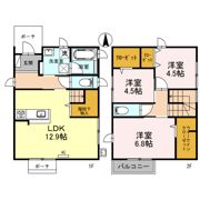 ヴィラルナ D棟の間取り画像