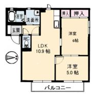 クレインフィールドⅡ A棟の間取り画像