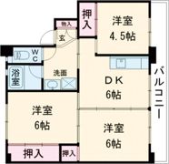 ビレッジハウス大内2号棟の間取り画像