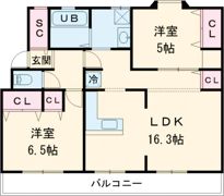 ファミール柏原の間取り画像