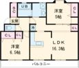 ファミール柏原の間取り画像