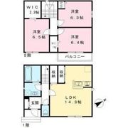 イーストヴィラ和泉府中Aの間取り画像