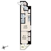 S-RESIDENCE神沢afford フリーレント・家具家電キャンペーン実施中!の間取り画像