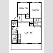 名鉄旭前ハイツD棟511号室の間取り画像