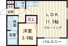 THE NOBLES久留米中央の間取り画像