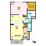 アロッジオ城川の間取り画像