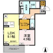 D-crinum 白銀Ⅱの間取り画像
