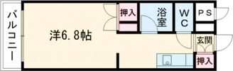 コート黒髪の間取り画像