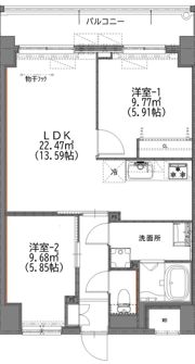 マイコート日野新町の間取り画像