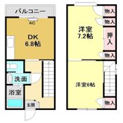 コスモハイツ高須2の間取り画像