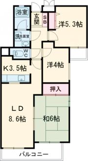 パーク・ノヴァあやめ池の間取り画像