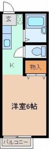 スクエアハウスコバヤシBの間取り画像