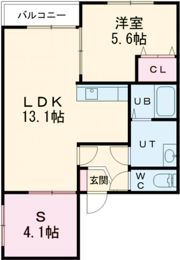 グルーヴコート桔梗の間取り画像