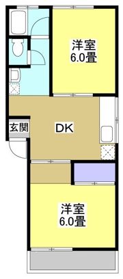 杉山ハイツ Aの間取り画像
