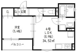 クリエオーレ出口の間取り画像