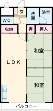 クランブレ西川田の間取り画像