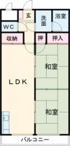 クランブレ西川田の間取り画像