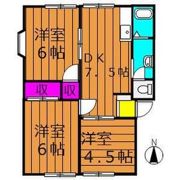 サンタウンコーラル Bの間取り画像