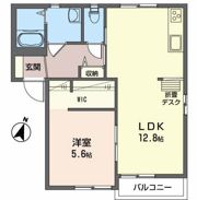 サンシティー Bの間取り画像