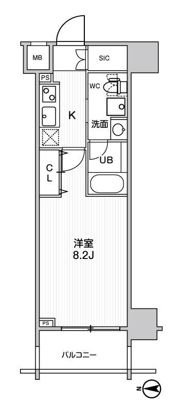 ｽﾃｰｼﾞｸﾞﾗﾝﾃﾞ錦糸町Ⅱの間取り画像