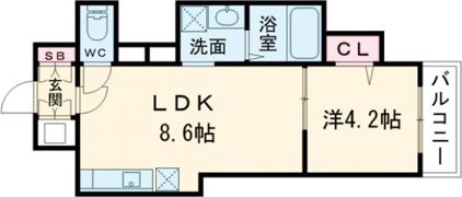 アトムハウスⅢ号館の間取り画像