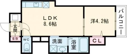 アトムハウスⅠ号館の間取り画像