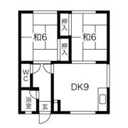 長橋コーポC棟の間取り画像