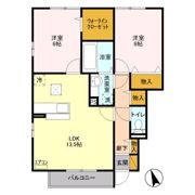 グランデ・川木谷 Aの間取り画像