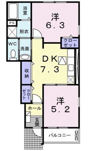 フィオーレⅡ Cの間取り画像