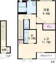 Moderno Bの間取り画像