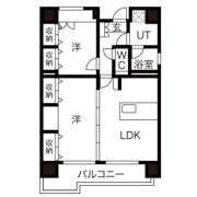 C.P.Pure1608の間取り画像