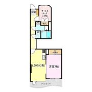 フレグランス郡山の間取り画像