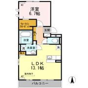 セジュールHIYORIⅡの間取り画像