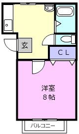 ハイツもみの木B棟の間取り画像